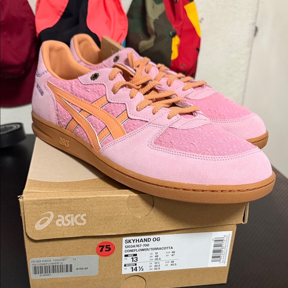 Asics Skyhand OG Pink and Orange Sneakers